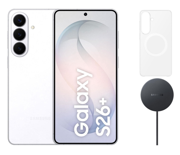 Samsung Galaxy S26+ 12/256GB Biały + Magnet Case + Charger 25W - 1503868 - zdjęcie